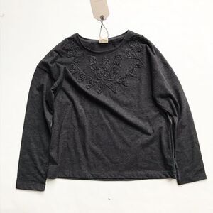 Zara NWT gray long sleeve top 9-10Y